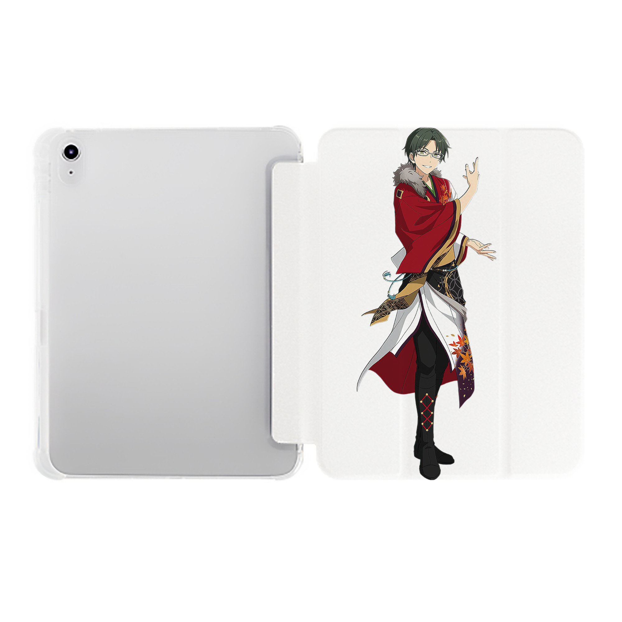 （画像用） あんさんぶるスターズ! Ensemble Stars IPad ケース ペン収納付き 三つ折りスタンド PUレザー×シリコン 対応機種9.5/10.5/10.9インチ